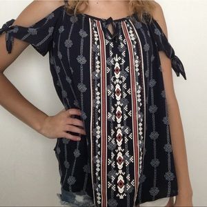 Juniors tank top/off the shoulder blouse